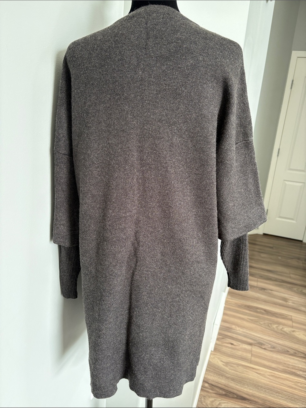 NWOT Women’s Long Sleeve Knit Dress in Dark Brown - Picture 5 of 6